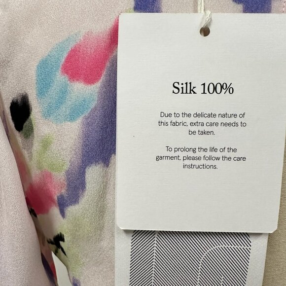 MARIA CHER Fatima Arya Ruched A-Line Maxi Dress,  Multi floral tones, Size 2 - Picture 13 of 16